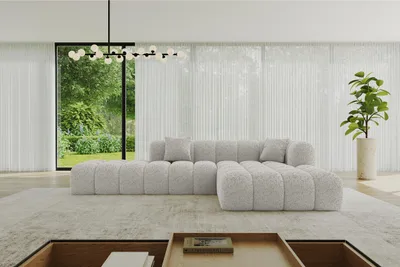 Produktbild von ALTDECOR Ecksofa in L-Form OLEA-L2 - 289x176x71 cm Dunkelgrau - Corner Sofa Bett Eckcouch Couch Wohnlandschaft Cauchsofa