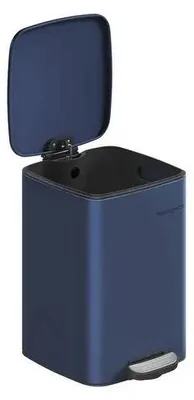 Produktbild von Mülleimer - Pedaleimer für die Küche - 20 l - Stahl - Soft-Close - Deckel bleibt offen - Inneneimer - Blau