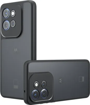 Produktbild von Motorola Edge 50 Neo Hülle - Coverup Mattes Transparentes Back Cover mit Kameraschutz - Schwarz
