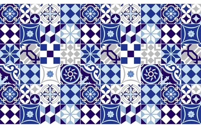 Immagine prodotto di Adesivi autoadesivi per piastrelle per cucina e bagno – 60 adesivi Azulejos Flavinia – 60 adesivi 10 x 10 cm