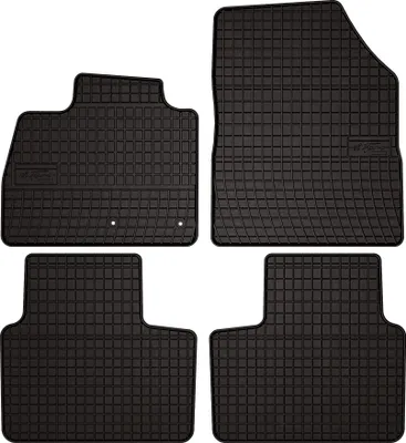 Produktbild von Gummi-Fußmatten für Renault Scenic IV 2016-2022 (Minivan) – 4-tlg, Schwarz, passgenau – Wielganizator SolidPRO