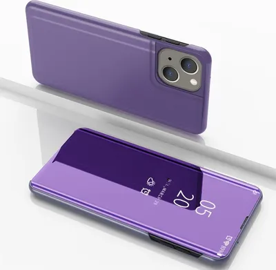 Produktbild von König Design Hülle kompatibel mit Apple iPhone 15 Plus Kunstleder Handyhülle - Handy Case Violett Blau