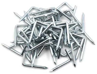 Produktbild von 50 Konsolenhaken, Stahlhaken, Haken Ø 2 x L 20 mm, aus verzinktem Stahl