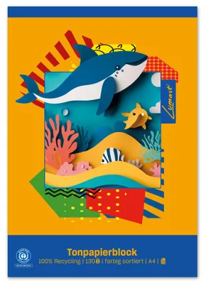 Imagen del producto de Bloque de papel para dibujo DÜRER® 053624000, adhesivo, formato A4, 20 hojas, 130 g/m², surtido de colores