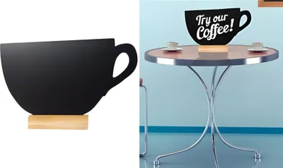 Produktbild von Securit FBT-CUP, Melamin, Harz, Holz, Schwarz
