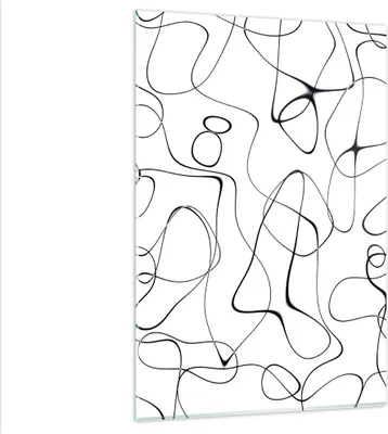 Produktbild von Bilder auf glas - Einteilig - Linie nichts Muster - 80x120cm - Glasbilder - Wandbilder - Bilder - zum Aufhängen bereit - Wanddekoration aus Glas - Glas Bilder - Wandbild auf Glas - GPA80x120-5054