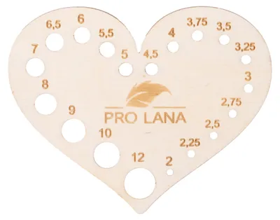 Produktbild von Pro Lana - Nadelmaß Herz