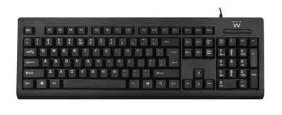 Image de Ewent EW3190 clavier USB QWERTY US International Noir