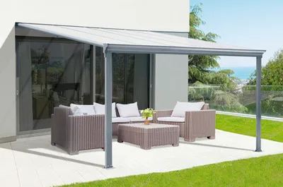 Produktbild von Terrassenüberdachung I 312 x 303 cm anthrazit