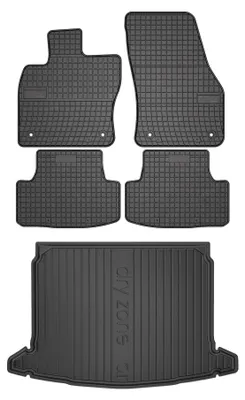 Immagine prodotto di Tappetini gomma SolidPRO + baule DryZone per Skoda Karoq 2017- 5 pezzi
