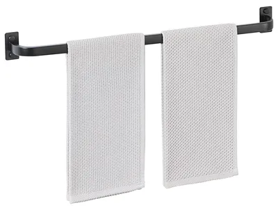 Obrázek produktu pro Držák na ručníky, nástěnný, z nerezové oceli, černý, 60 cm