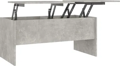 Zdjęcie produktu dla vidaXL Stolik kawowy betonowy szary 102x50,5x46,5 cm materiał drewnopochodny