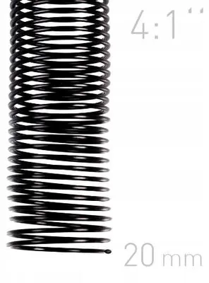 Produktbild von Opus Spiralbindegrüte 20mm 4:1 Schwarz