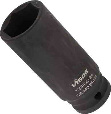 Obrázek produktu pro VIGOR Rázový utahovák, dlouhá nástrčná hlavice V5550L-24, 1/2" šestihranná SW 24