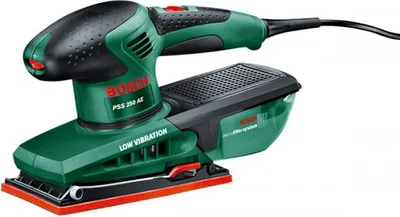 Immagine prodotto di Levigatrice orbitale Bosch PSS 250 AE Set di fogli abrasivi 250 watt