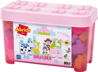 Produktbild von Ecoiffier Maxi Abrick BoxBauernhof mit 50 Bausteinen
