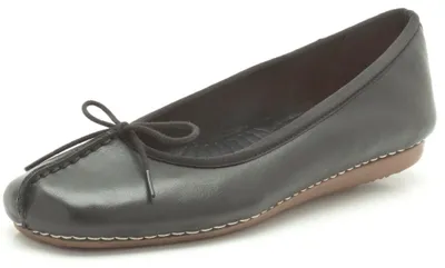 Produktbild von Clarks Damen Freckle Ice Ballerinas, Schwarz Black Leather, 35.5 EU