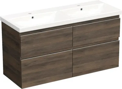 Obrázek produktu pro Koupelnová skříňka s umyvadlem Jungborn TRENTA 120 cm dub tabák gladstone