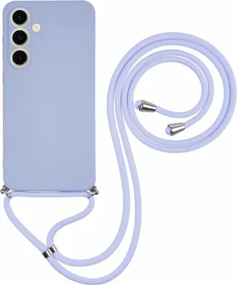 Produktbild von Samsung Galaxy S25 FE Hülle - Coverup Colour TPU Back Cover mit Handykette - Lavendel Grau