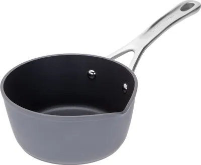 Image de Laura Ashley - Aluminium-Milchtopf (16 cm) mit Ausgießer und Antihaftbeschichtung – PFOA-frei, induktionsgeeignet – Dark Slate von (Pendeford)