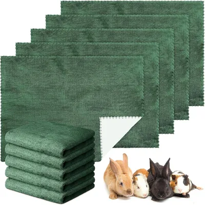 Productafbeelding van Wasbare huisdierdekens, 10 stuks, donkergroen, 18 x 24 inch, waterdicht en absorberend