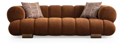 Produktbild von Brauner Wohnzimmer Dreisitzer  Textilsofas Designer Sitzmöbel