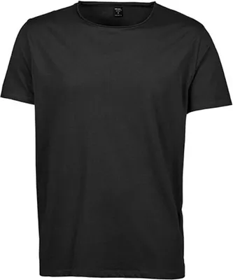 Produktbild von Tee Jays 5060 | Herren Raw Edge Tee / 100 %ringgesponnene,gekämmte Baumwolle - Farbe: Black - Größe: M