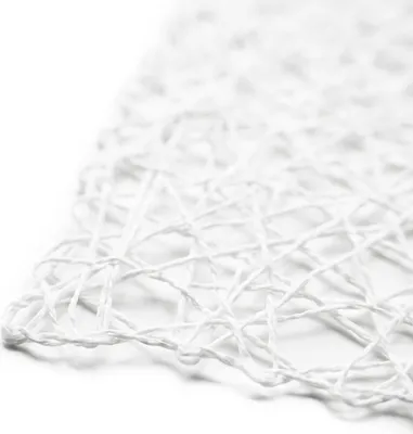 Immagine prodotto di tovaglietta 2 pezzi 45 x 30 cm, sottobicchiere dal design moderno - Pratico e decorativo bianco
