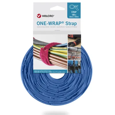 Immagine prodotto di VELCRO® One Wrap® Strap 20 mm x 150 mm, 100 pezzi, blu