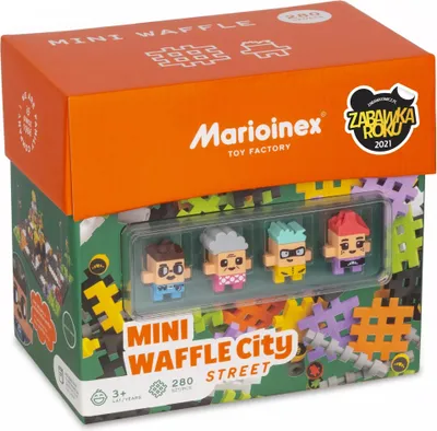 Zdjęcie produktu dla Marioinex Mini Waffle Ulica 280 elementów - klocki konstrukcyjne