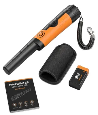 Zdjęcie produktu dla Detektor metali, wykrywanie w zakresie 360°, wodoszczelna konstrukcja, kolor brązowy
