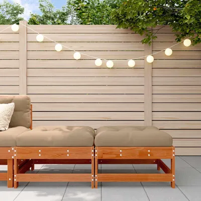 Produktbild von "2026 Aktion"Gartenfußstütze/Gartenlounge 1 PC - CLORIS - für Terrasse/Balkon - Massives Kiefernholz Wachsbraun - Gartensofas Promotion633159