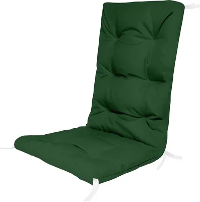 Produktbild von Grün Hochlehner Auflagen für Stühle 125 x 50 x 8cm Gartenstuhl Sitzpolster Sitzauflagen Outdoor Kissen Palettenauflage Bankauflage Polsterauflage Matratze Gartenpolster Farbe Grün [146]