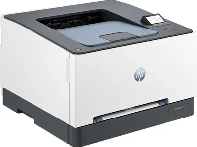A studio shot of an HP Color LaserJet Pro printer.