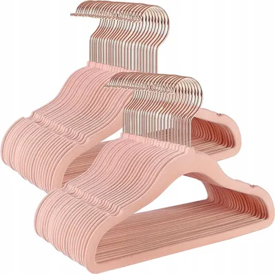 Produktbild von SONGMICS Kinderkleiderbügel 50 Stück Roségold Rutschfest