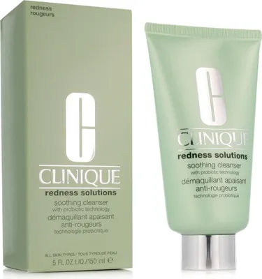 Zdjęcie produktu dla Clinique Redness Solutions Soothing Cleanser With Probiotic Technology, Kobiety, Tubka, Use twice a day, morning and night. Lather between palms with tepid water. Massage over...
