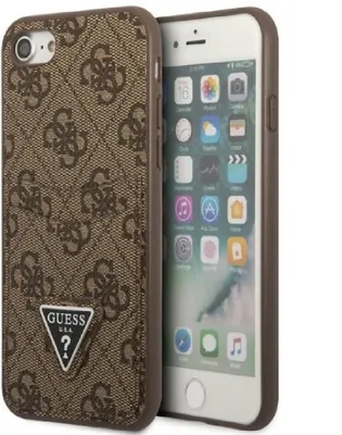 Obrázek produktu pro Guess Guhci8P4Tpw Pouzdro Pro Iphone 7 / 8 / Se 2020 / Se 2022 Hardcase - Hnědé 4G Triangle Logo Cardslot