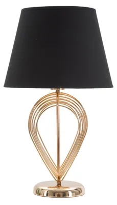Zdjęcie produktu dla o Ferretti lampa stołowa Maxt E27 Ø 32,5x53,5 cm złoty czarny