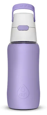 Zdjęcie produktu dla Butelka Filtrująca Dafi SOLID SiliconeFit 500 ml digital lavender z Filtrem