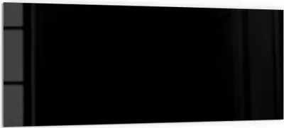 Produktbild von DEQORI Küchenrückwand Glas 125x50 cm 'Schwarz' Spritzschutz Bad Rückwand Küche