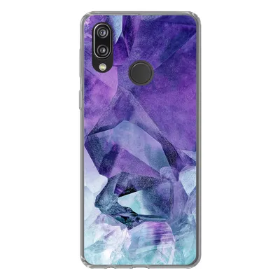 Produktbild von MuchoWow® Handyhülle Schutzhülle Hülle für Huawei P20 Lite (2020) Mineralien - Naturstein - Kristalle Silikon Softcase Handy Hülle - Kartenhalter