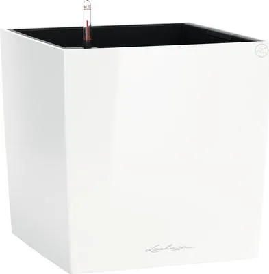 Obrázek produktu pro LECHUZA CUBE 50, Květináč, Volně stojící, Polypropylen (PP), Bílá, Vnitřní, Černá