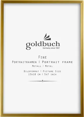 Produktbild von Goldbuch Metallfotorahmen, Feingold, 13x18 cm