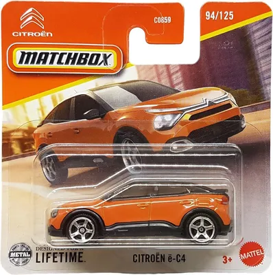 Image de Matchbox - Citroën e-C4 - 94/125 - JBR50 orange - Superfast Lesney - Mattel 2025 - 1:64