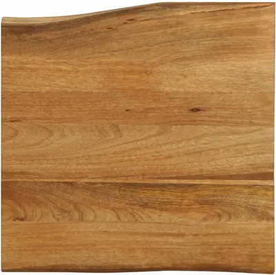 Produktbild von Tischplatte aus Massivholz mit Baumkante 60x60x2,5 cm