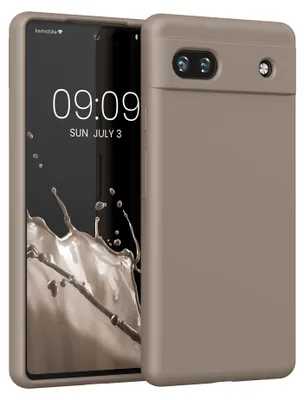 Produktbild von kwmobile Handyhülle für Google Pixel 6a Hülle, für Pixel 6a Case - Hülle Silikon - kabelloses Laden - Taupe