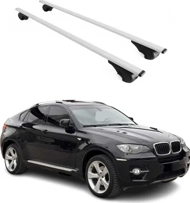 Image de Barres de toit transversales pour BMW X6 E71 E72 2007-2014 Fer Argent