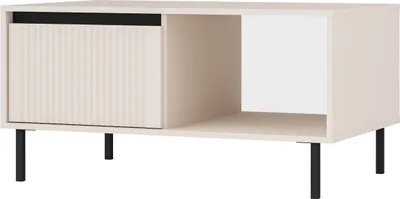 Produktbild von Masseno Couchtisch OSTIA 100,2 cm Kaffetisch für Wohnzimmer Sofatisch Wohnzimmertisch Beige