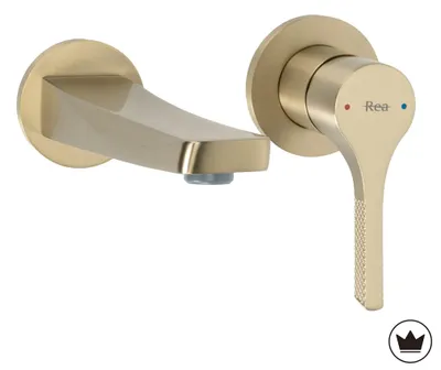 Productafbeelding van Inbouw Wastafelkraan REA Maxim Brush Gold