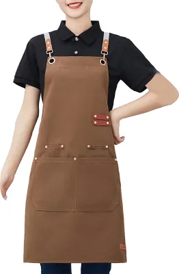 Produktbild von Wasserdichte Schürze für Männer und Frauen, fettabweisend, fleckenabweisend, Kochschürze für Chef, Café, Geschäft, Kellner, Grill, Küchenzubehör